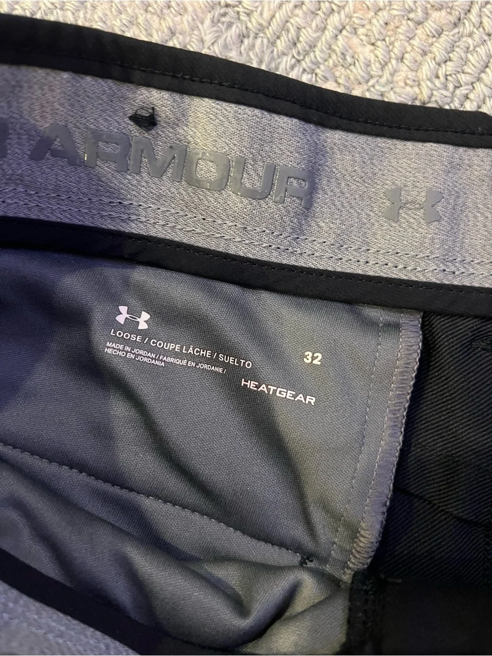 Under Armour Men's Black Flat Front Performance Shorts